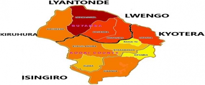 Map Of Rakai And Boundaries